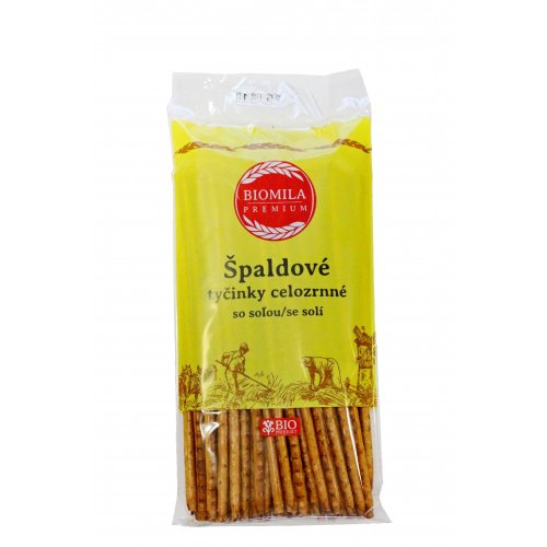 Špaldové tyčinky so soľou BIO 150g Biomila